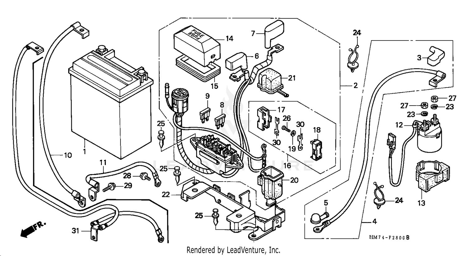 1997 Honda TRX400 FOREMAN 4X4 OEM Utility ATV Parts - Honda Factory Parts |  MotoSport