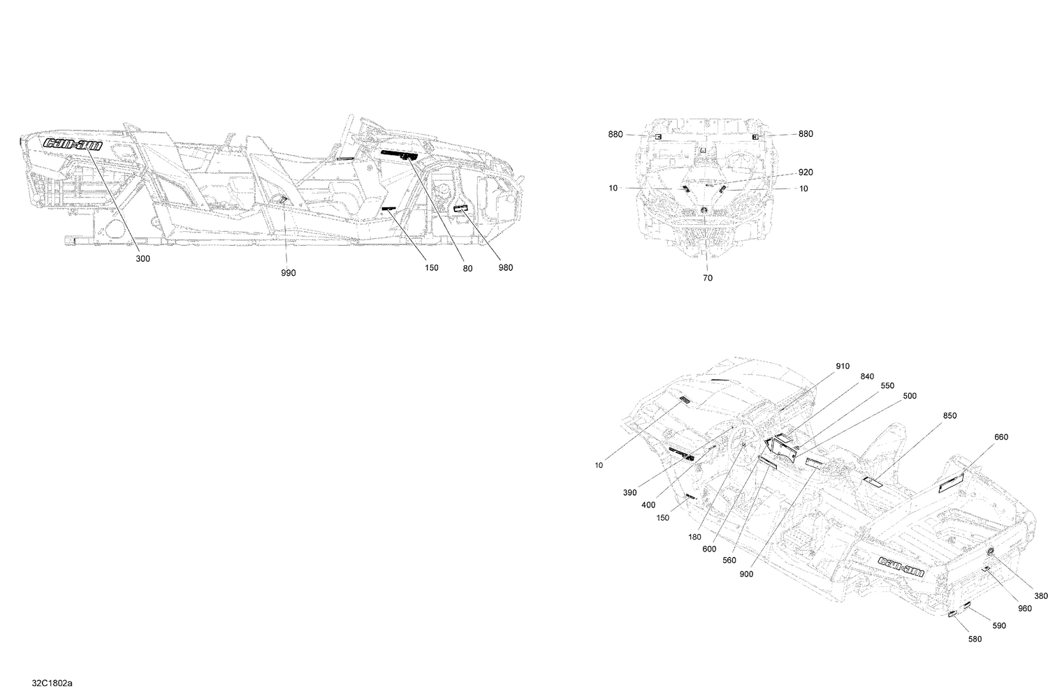 09- Decals Commander MAX 800R EFI - Package DPS