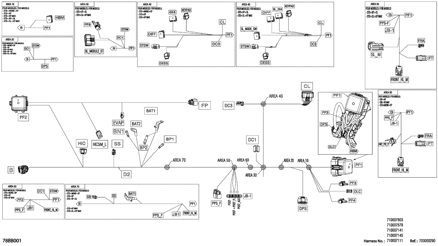 08- Electric - Main Harness - 710007678