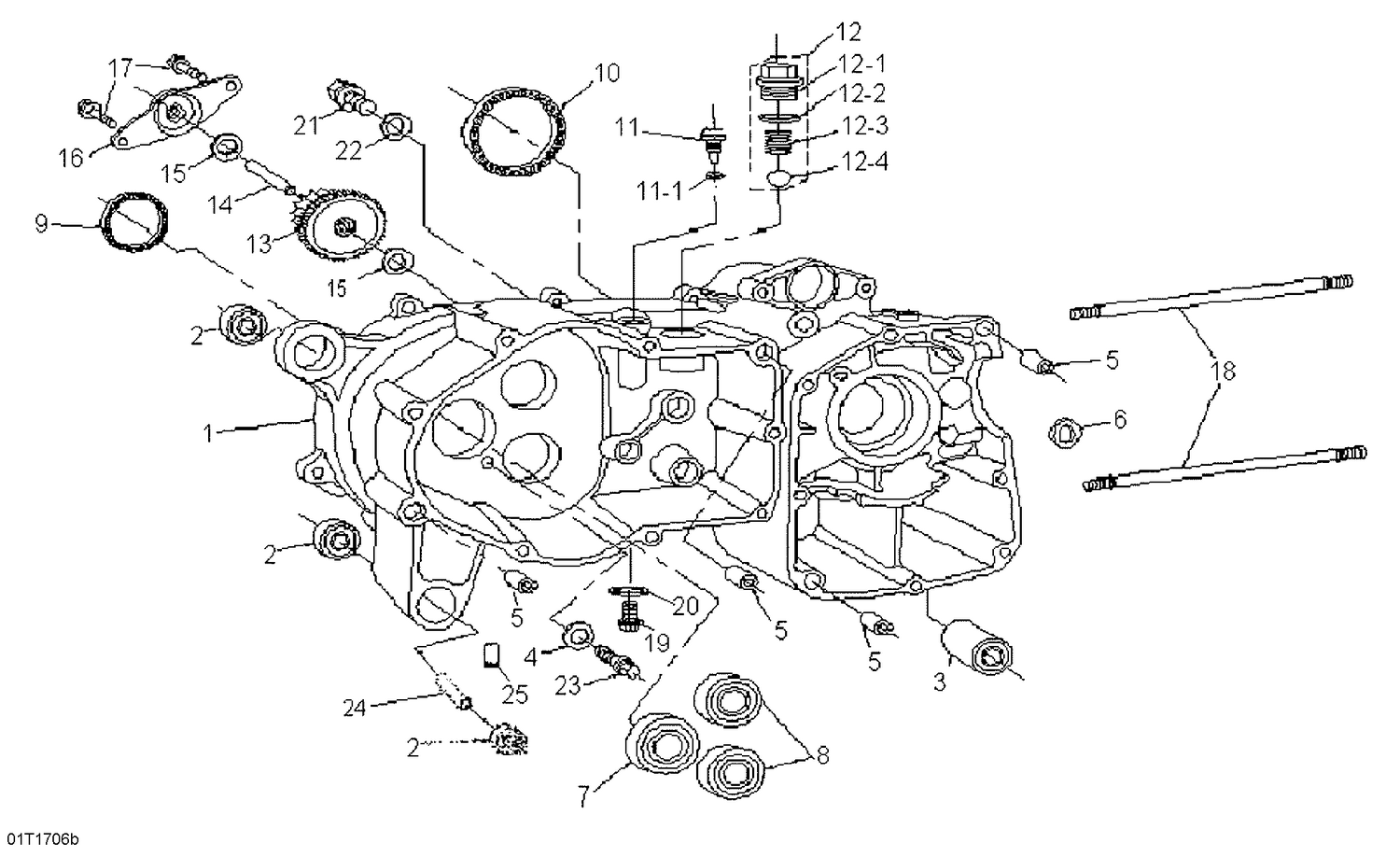 01- Crankcase, Left