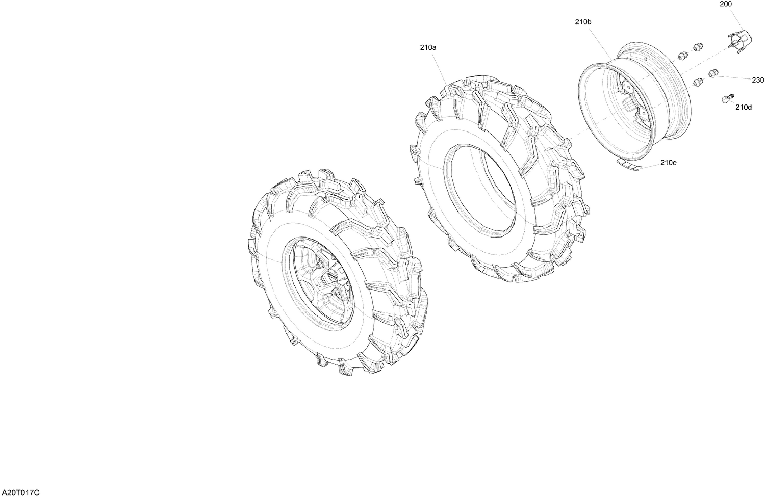 04- Drive - Front Section - Wheels - STD - DPS