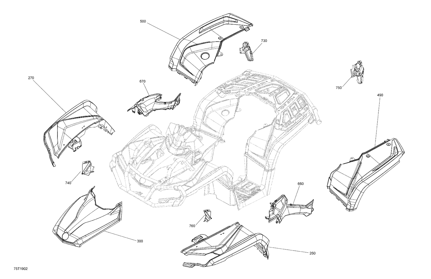 09- Fender And Central Panel Kit - Package STD