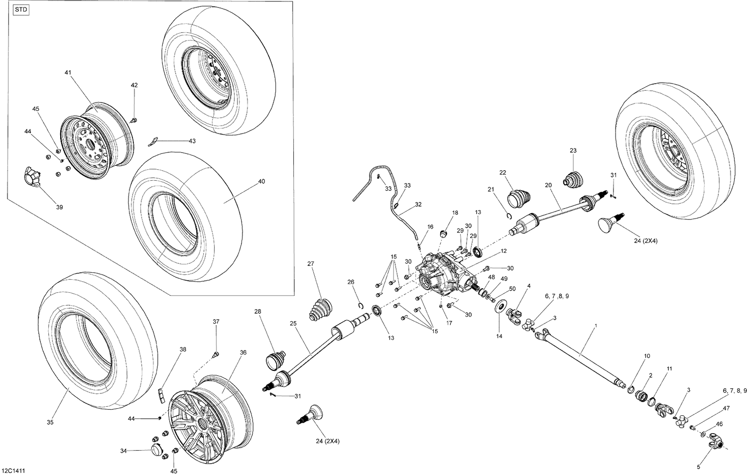 07- Drive System, Front _12C1411