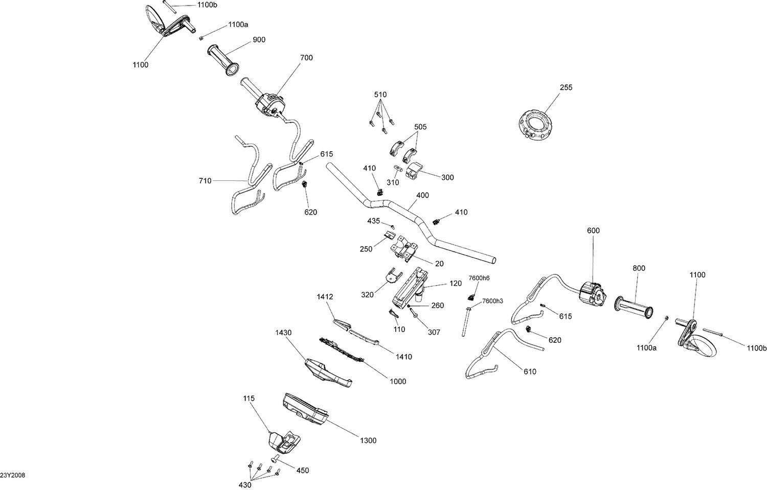 07- Steering Handlebar - Cluster Support