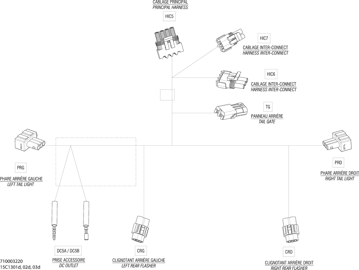 10- Electrical Harness Rear, EUROPE