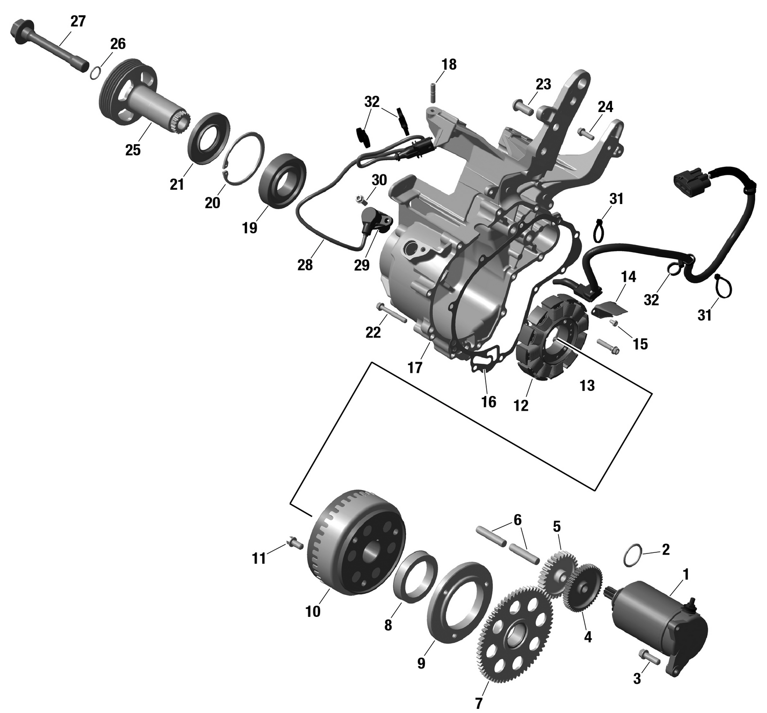 01- ROTAX - Magneto and Electric Starter