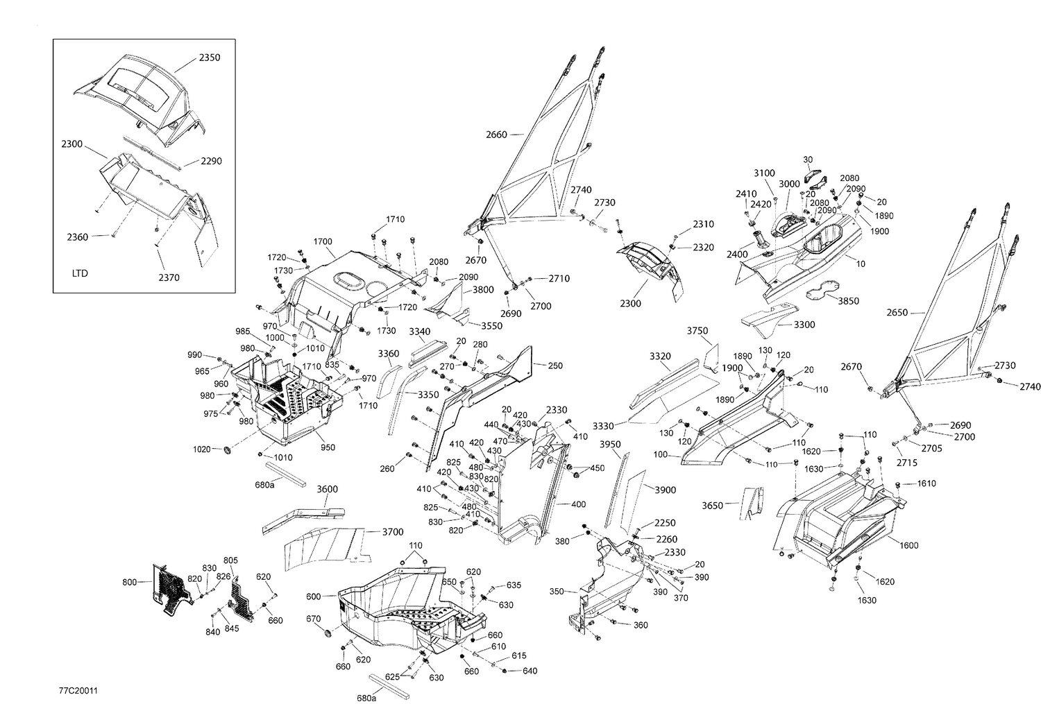 09- Cab Interior - Lower part