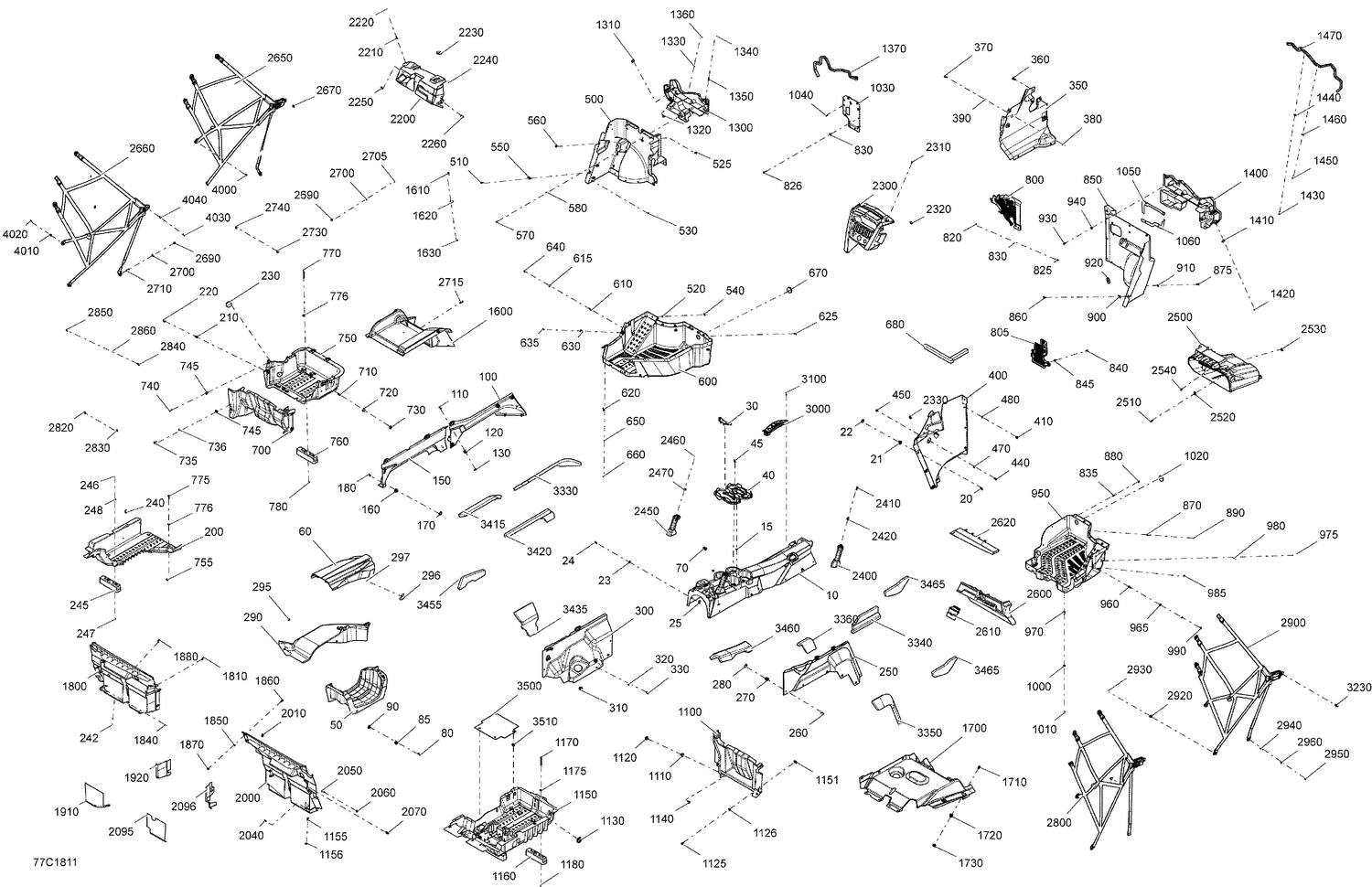 09- Cab Interior Maverick MAX - Except Package XMR
