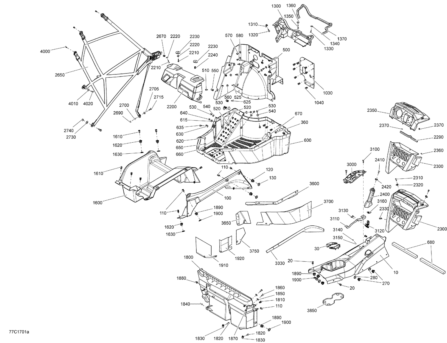 09- Cab Interior - Commander - LH Side with Console