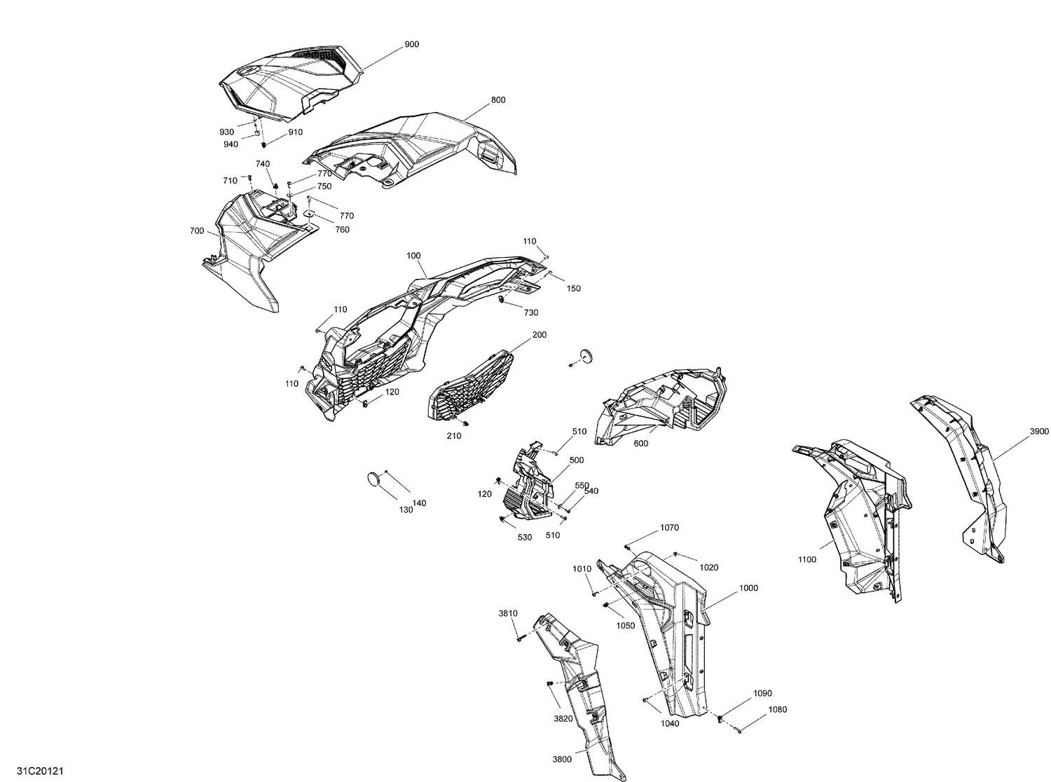 09- Body - Front Section - Red