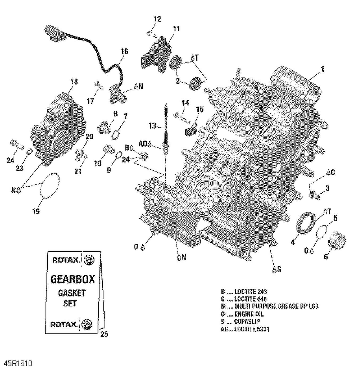 01- Gear Box Assy - GBPS - Commander MAX