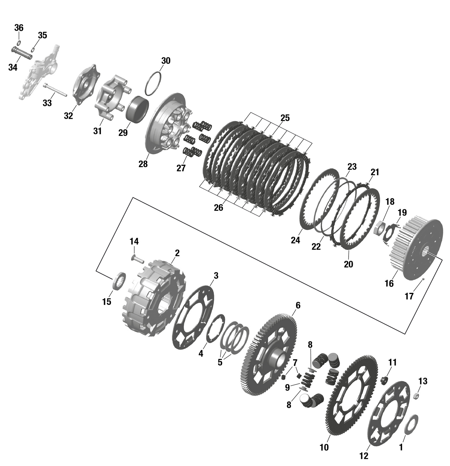 01- ROTAX - Clutch