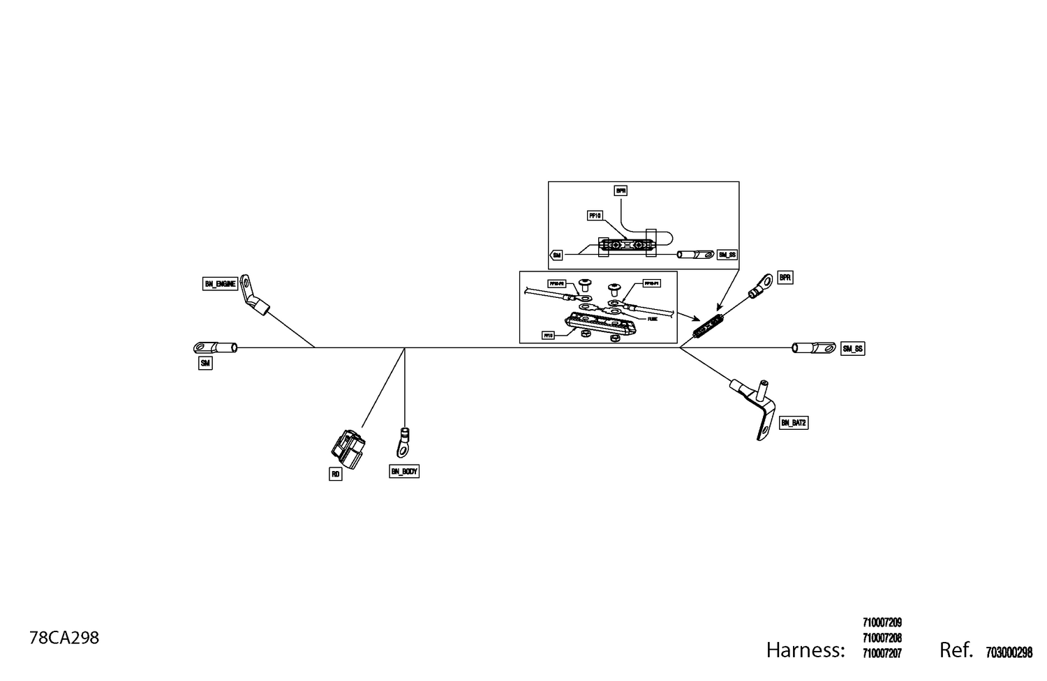 08- Electric - Wiring Harness Starter - 710007207
