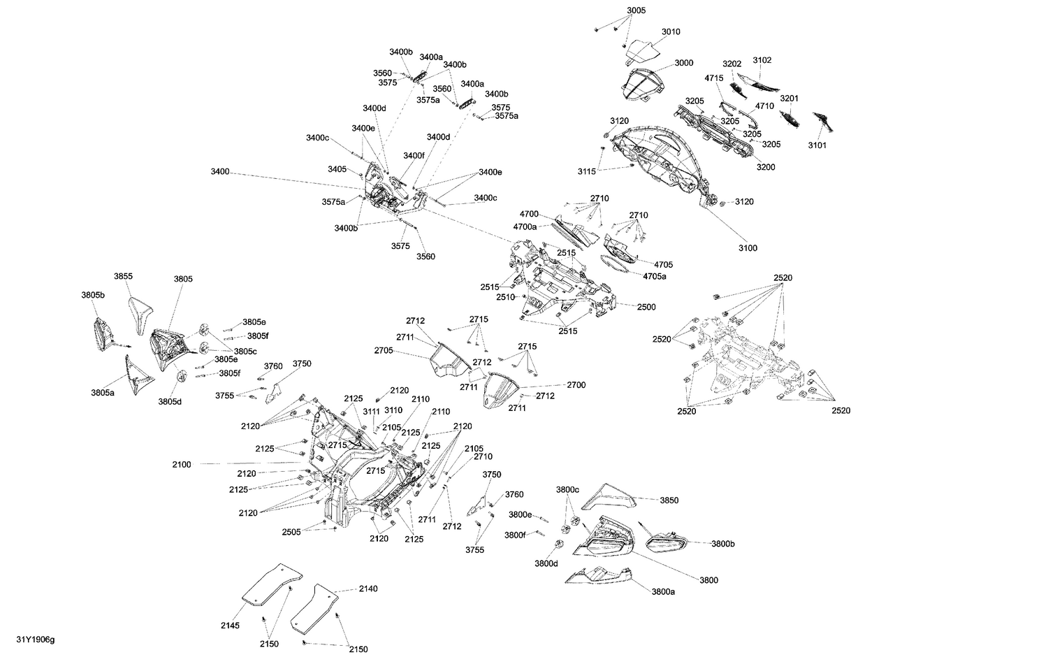 09- System Console - Front Console, Mirrors & Supports