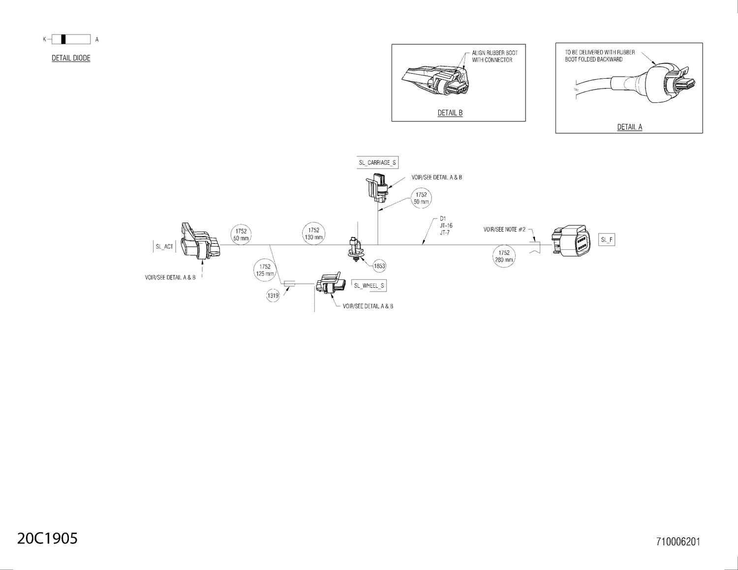 10- Electrical - Front Differential Harness - 710006201