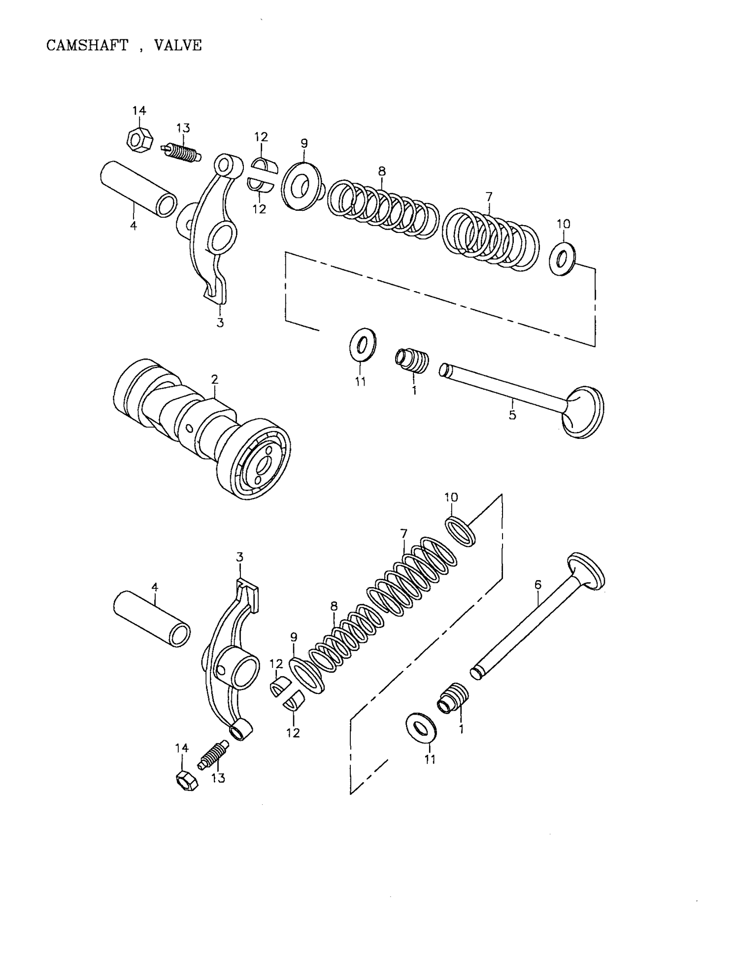 01- Camshaft, Valve
