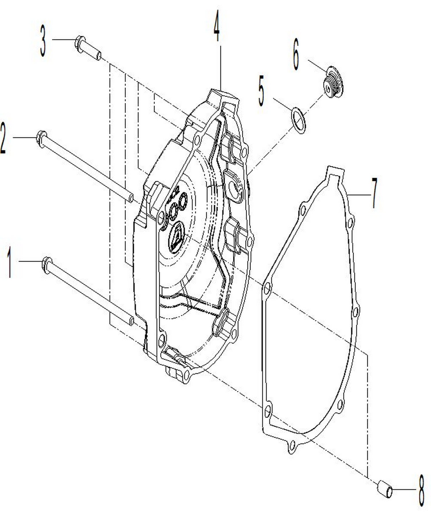 02- Engine - Crankcase Cover RH