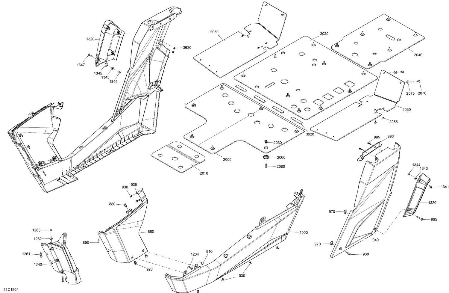 09- Body And Accessories Commander Non MAX - Central Bright White Models