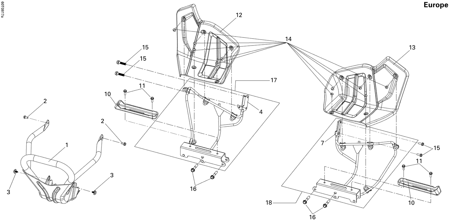 09- Front Bumper And Footrests Europe