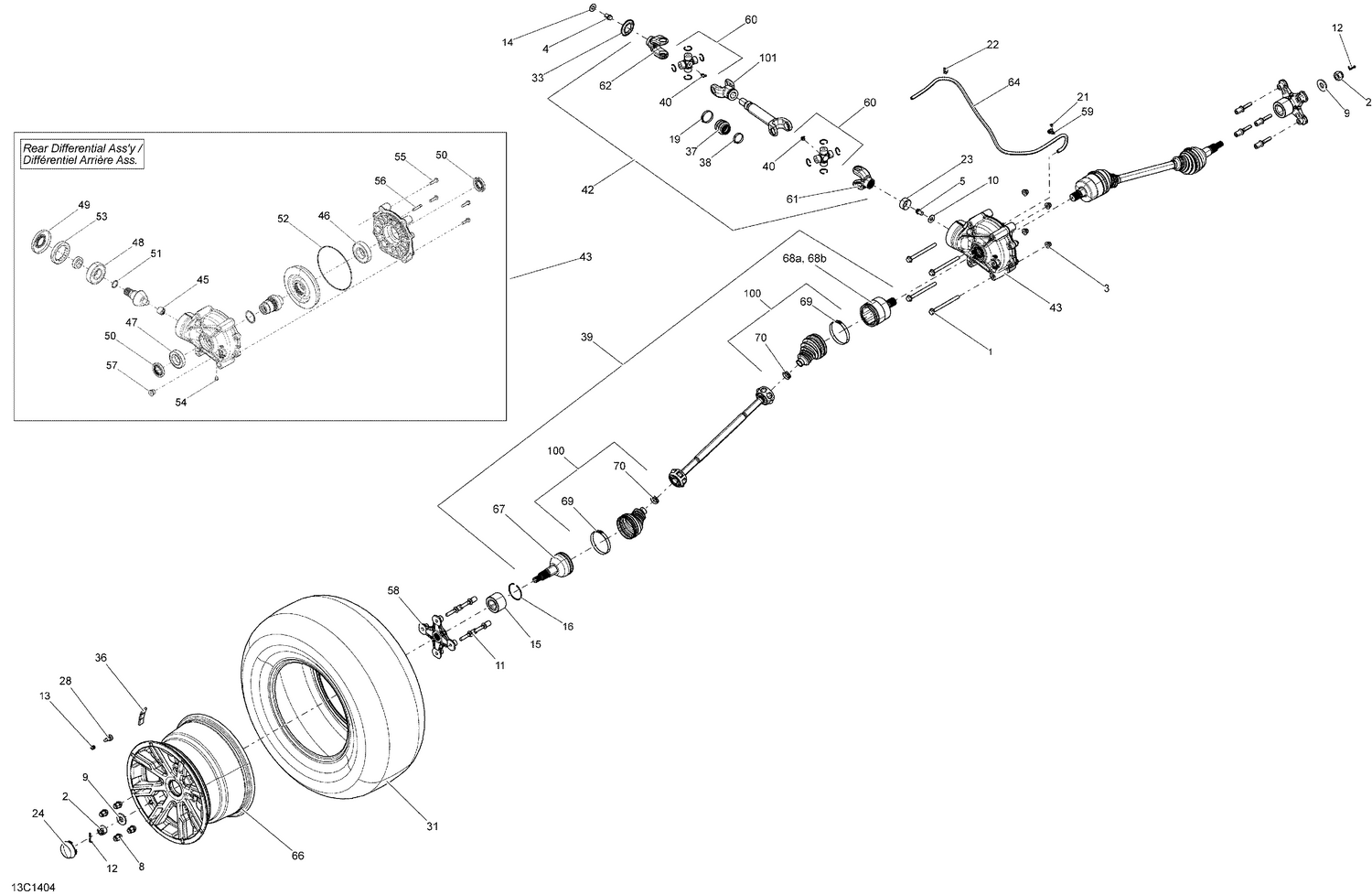 08- Drive System, Rear _13C1404