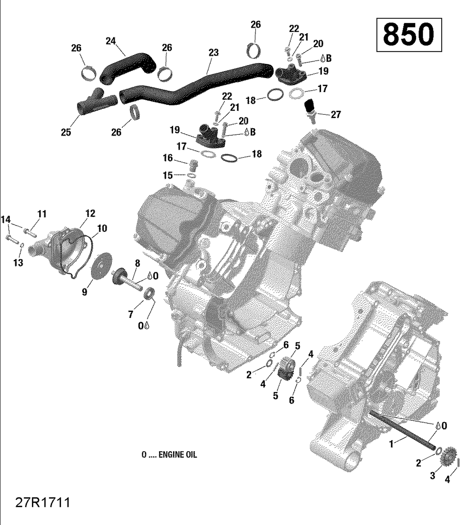 01- Engine Cooling - 850 EFI