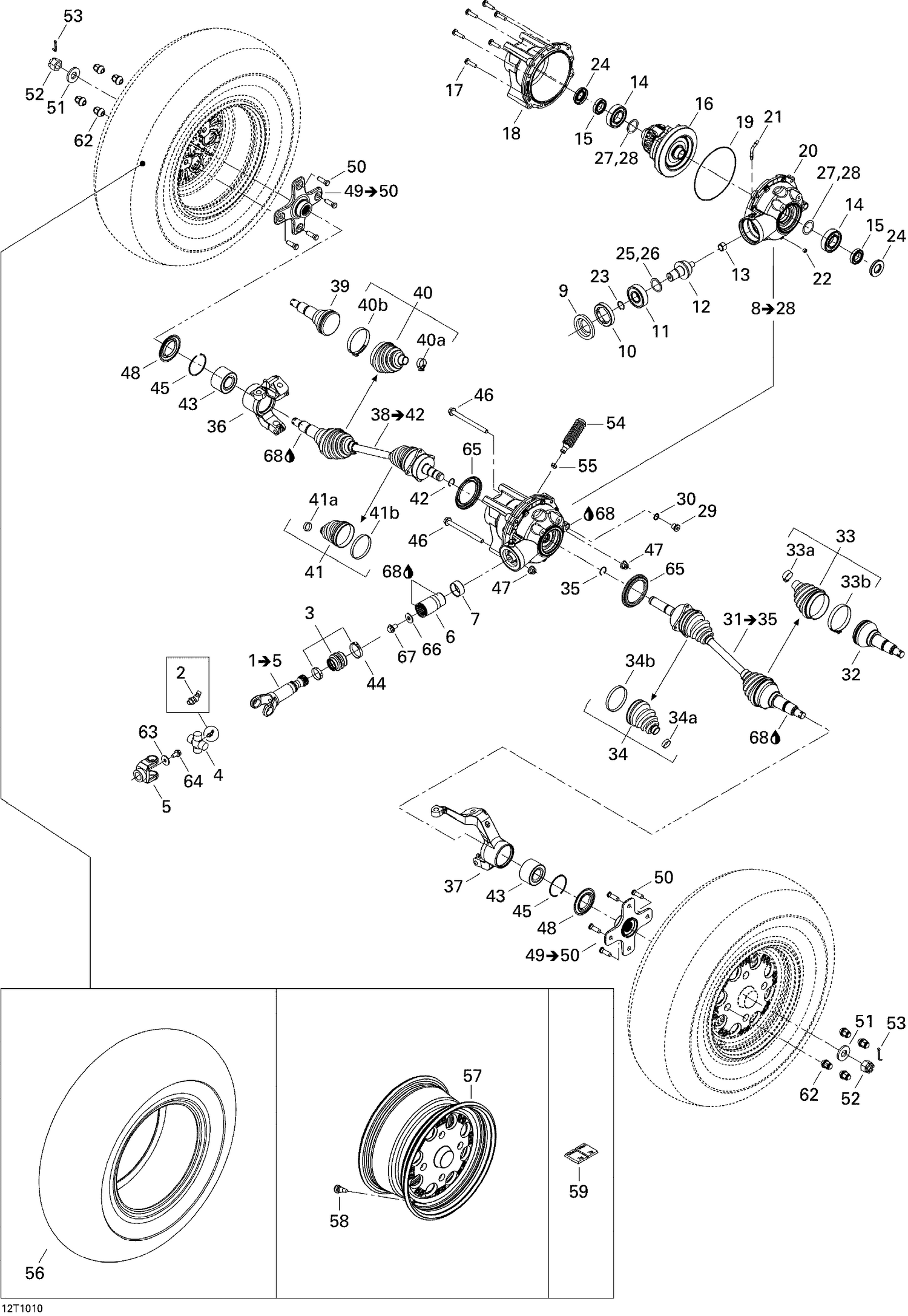 07- Drive System, Front 800R EFI