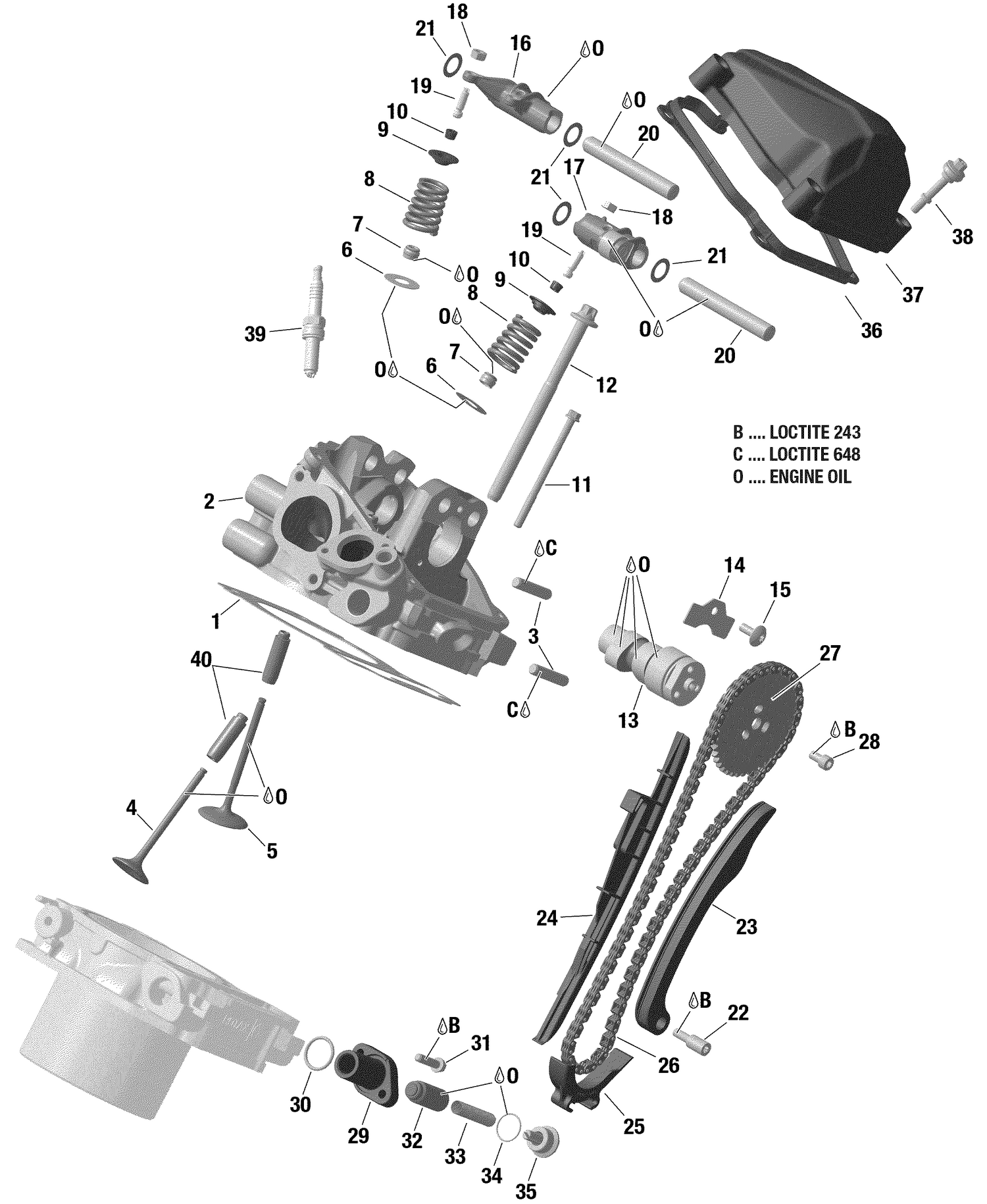 01- Cylinder Head, Rear