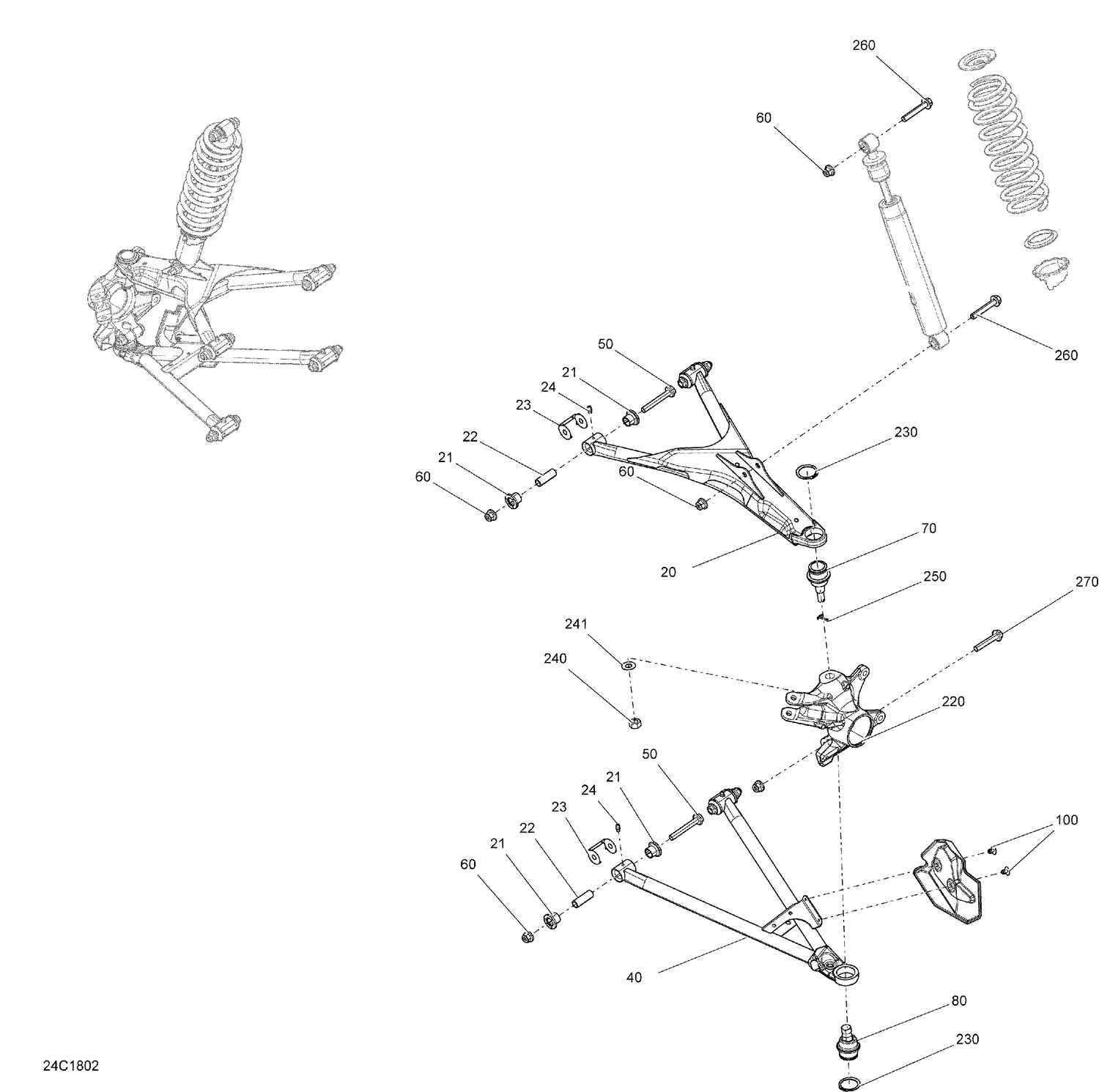 07- Front Suspension Defender - All Models Except Package CAB