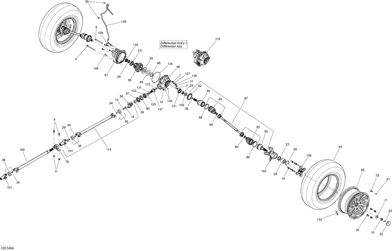 07- Drive System, Front _12C1404