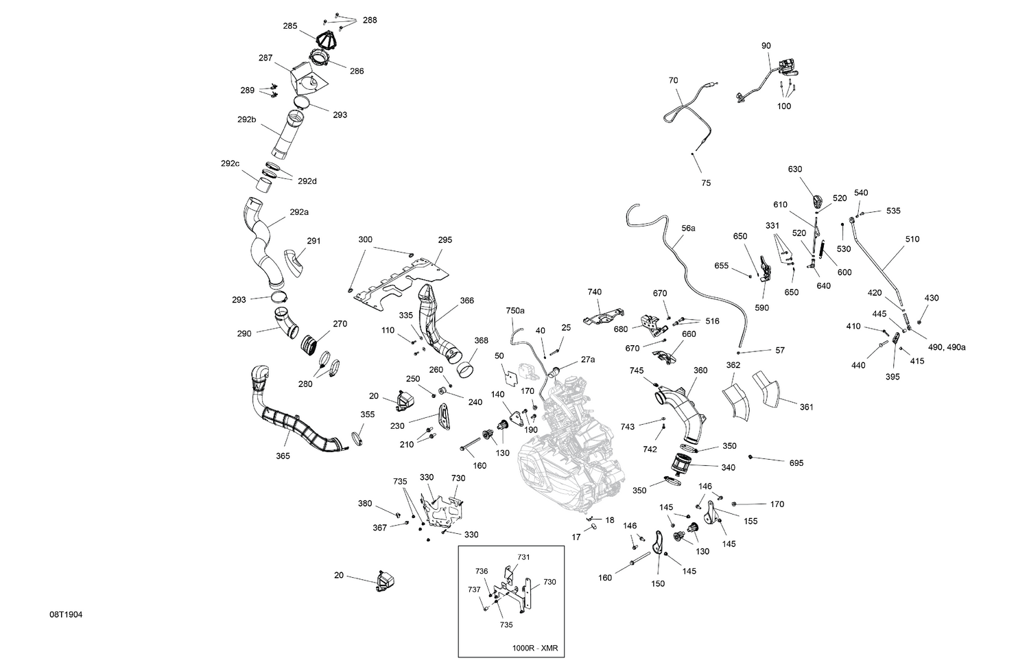 01- Engine - 850 EFI - XMR