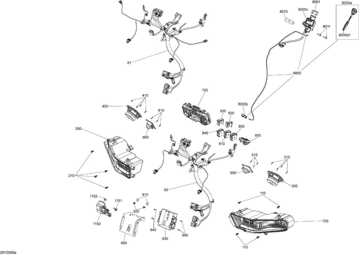 10- Electrical System Console - Headlights, Radio & Switch