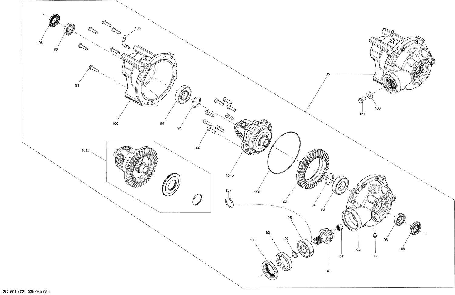 07- Drive System, Front _Differential_12C1501b