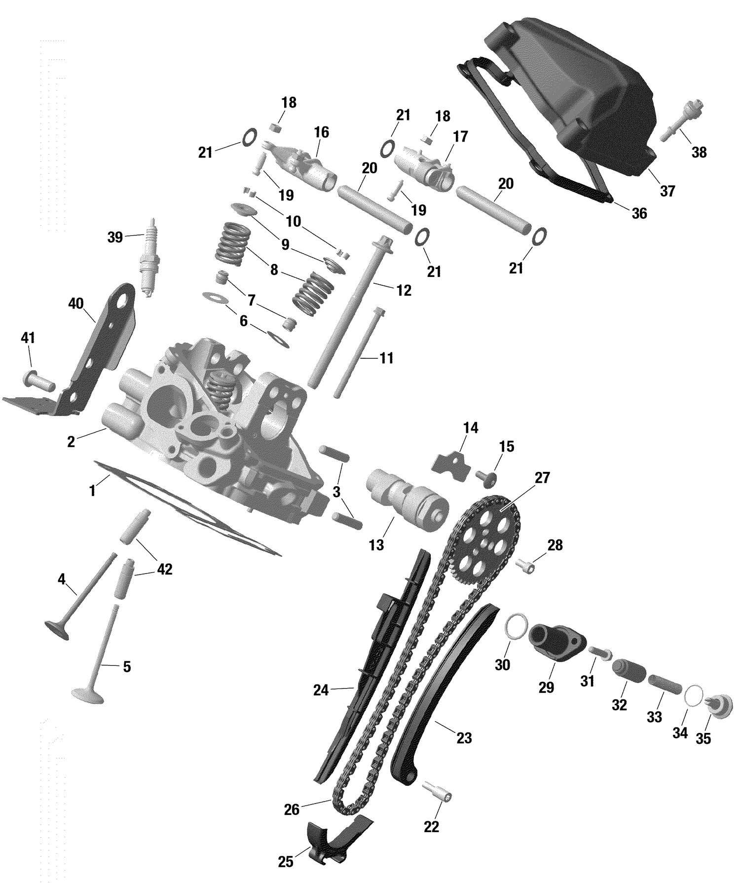 01- Rotax - Cylinder Head, Rear
