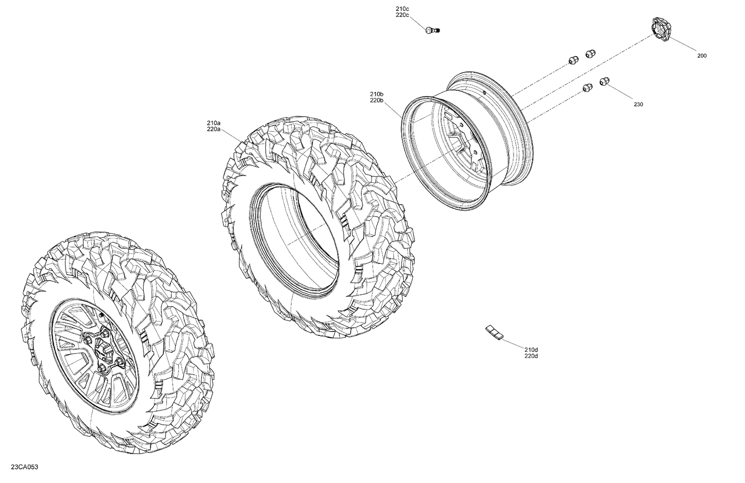 04- Drive - Front Wheels - XT