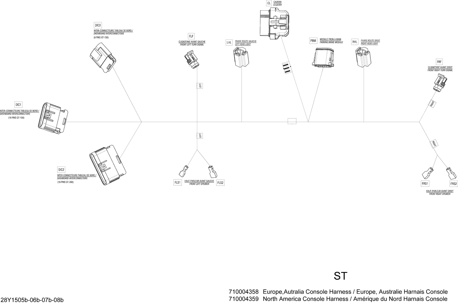 10- Electrical Harness Console_28Y1505b