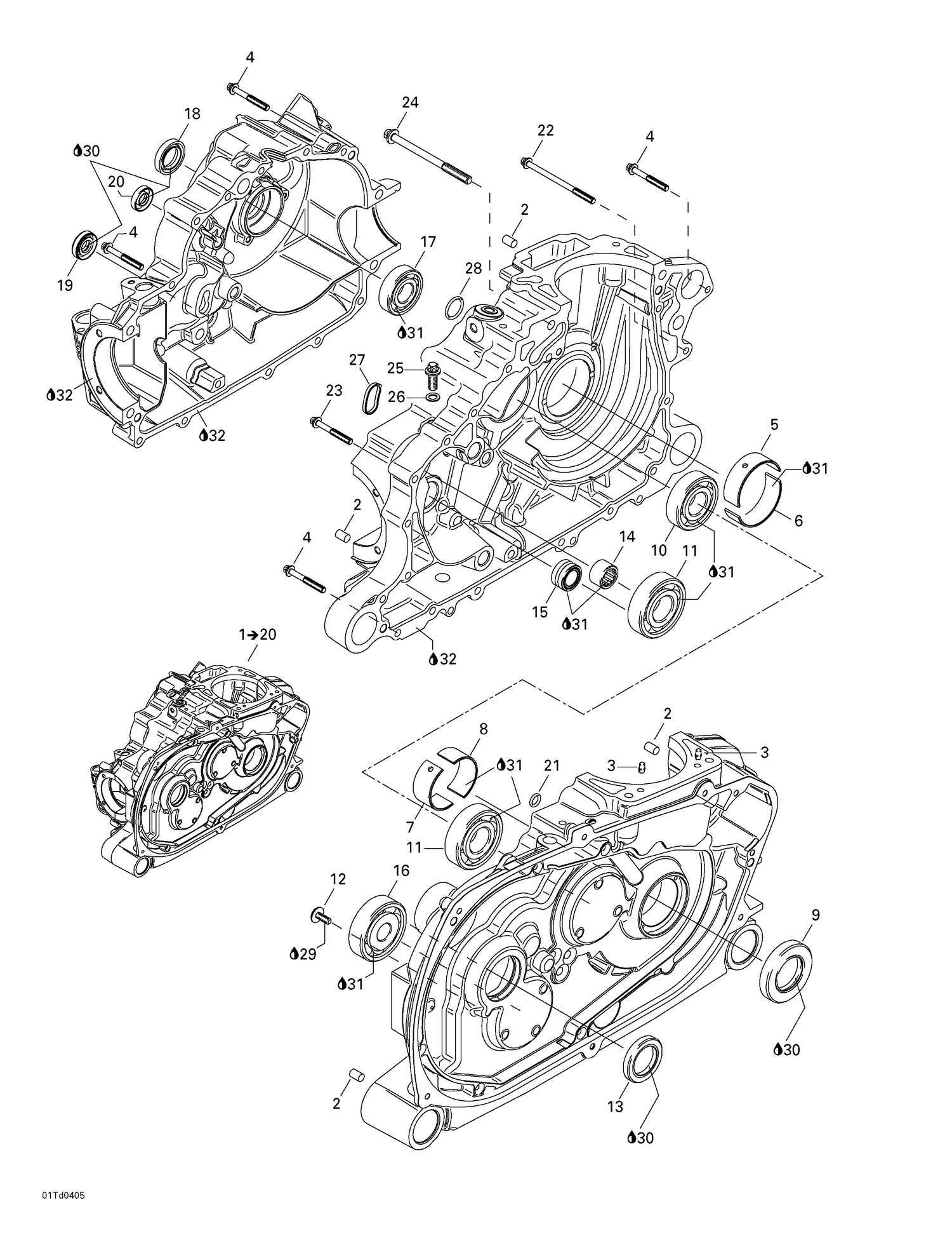 01- Crankcase