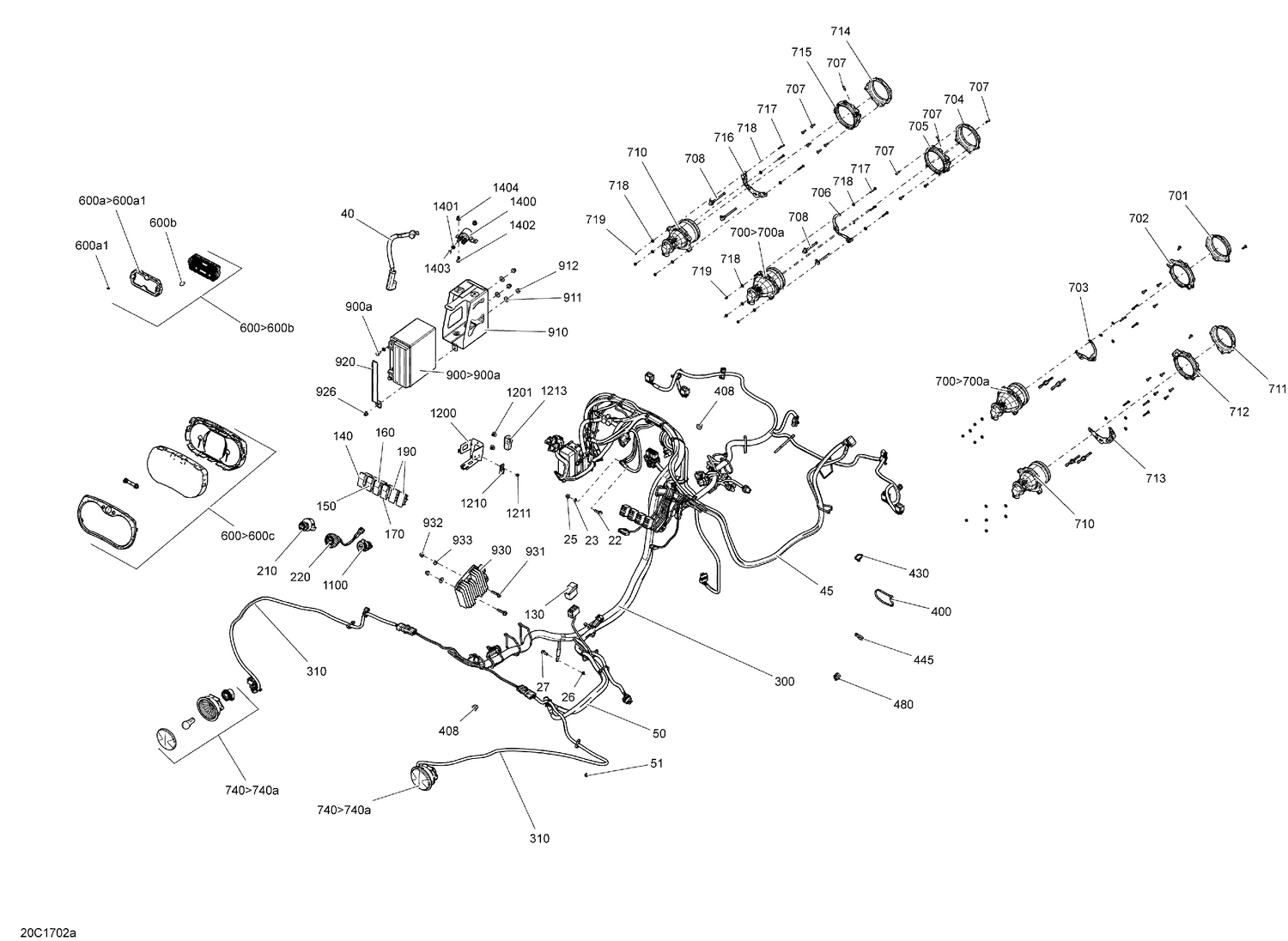 10- Electrical System - 1000R EFI Except Package XMR