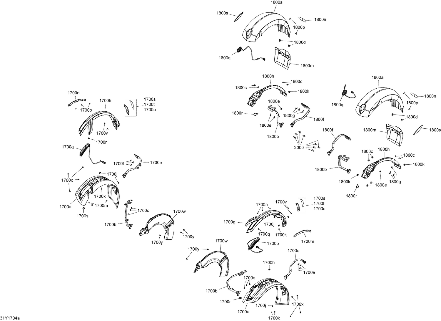 09- Body And Accessories - Front Fender - All Models