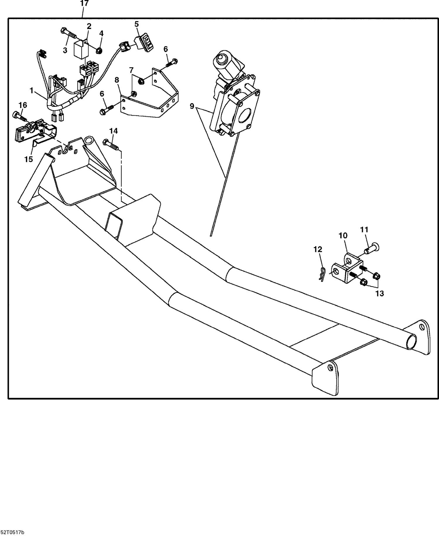 09- Optional Mounting Frame, Front Blade