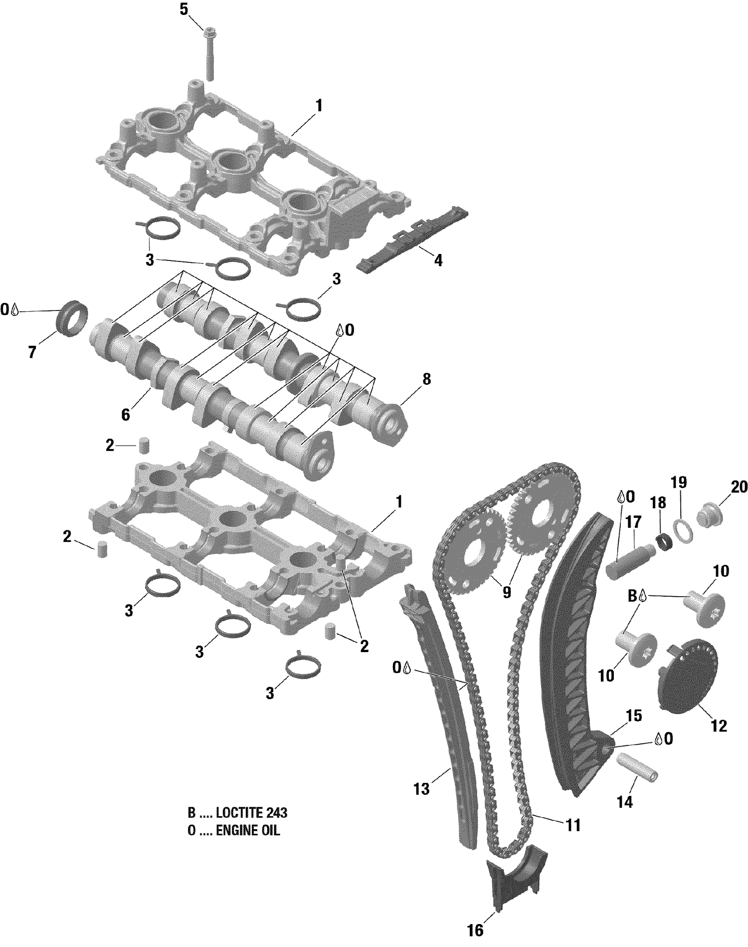 01- Valve Train 900 HO