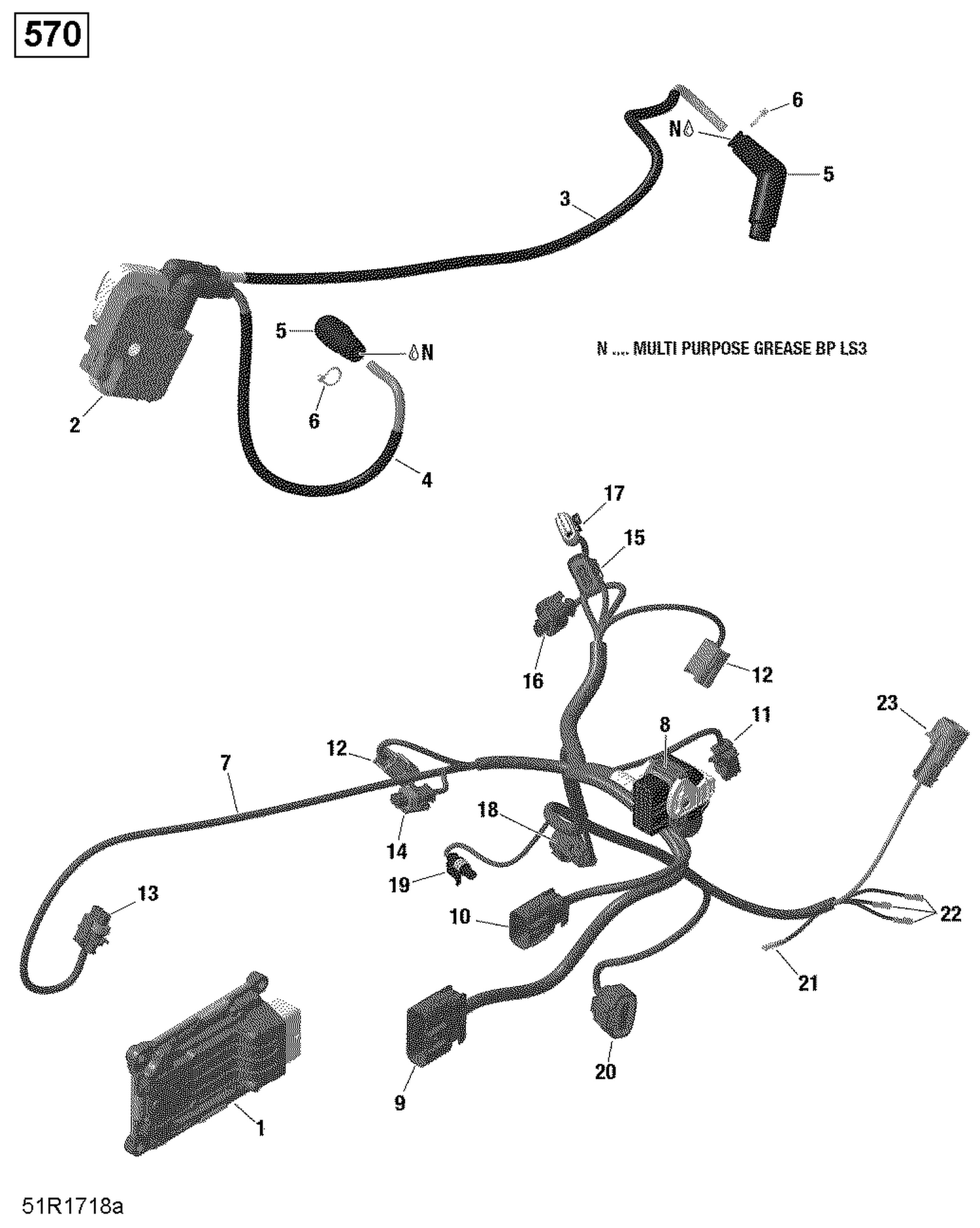 10- Engine Harness and Electronic Module - 570 EFI