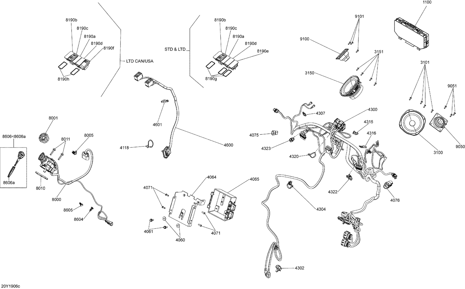10- Electrical Console - Radio & Switch