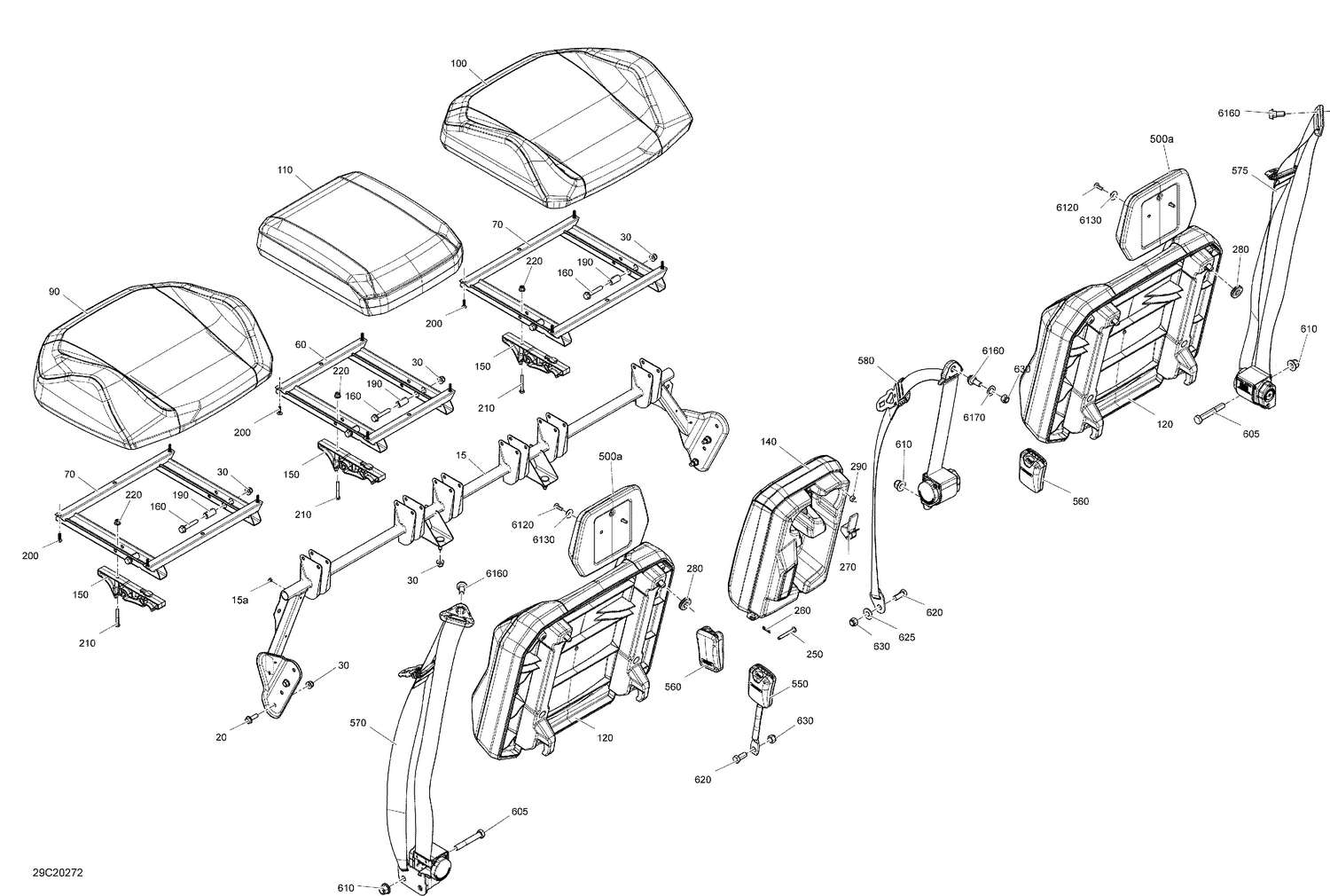 09- Seat - Rear Section - XMR