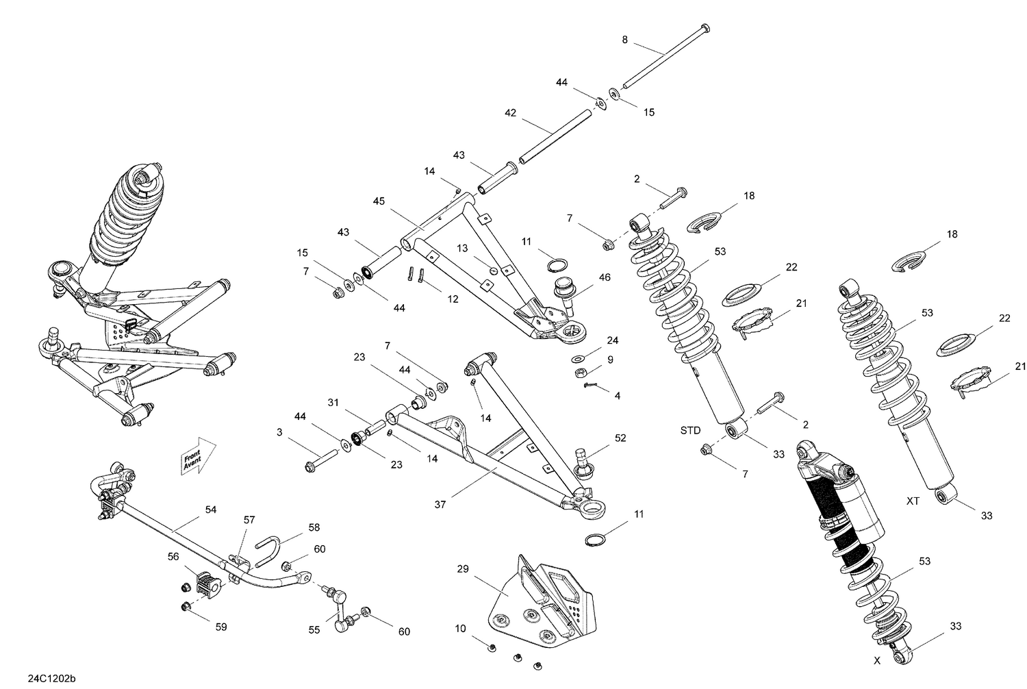 07- Front Suspension X Model
