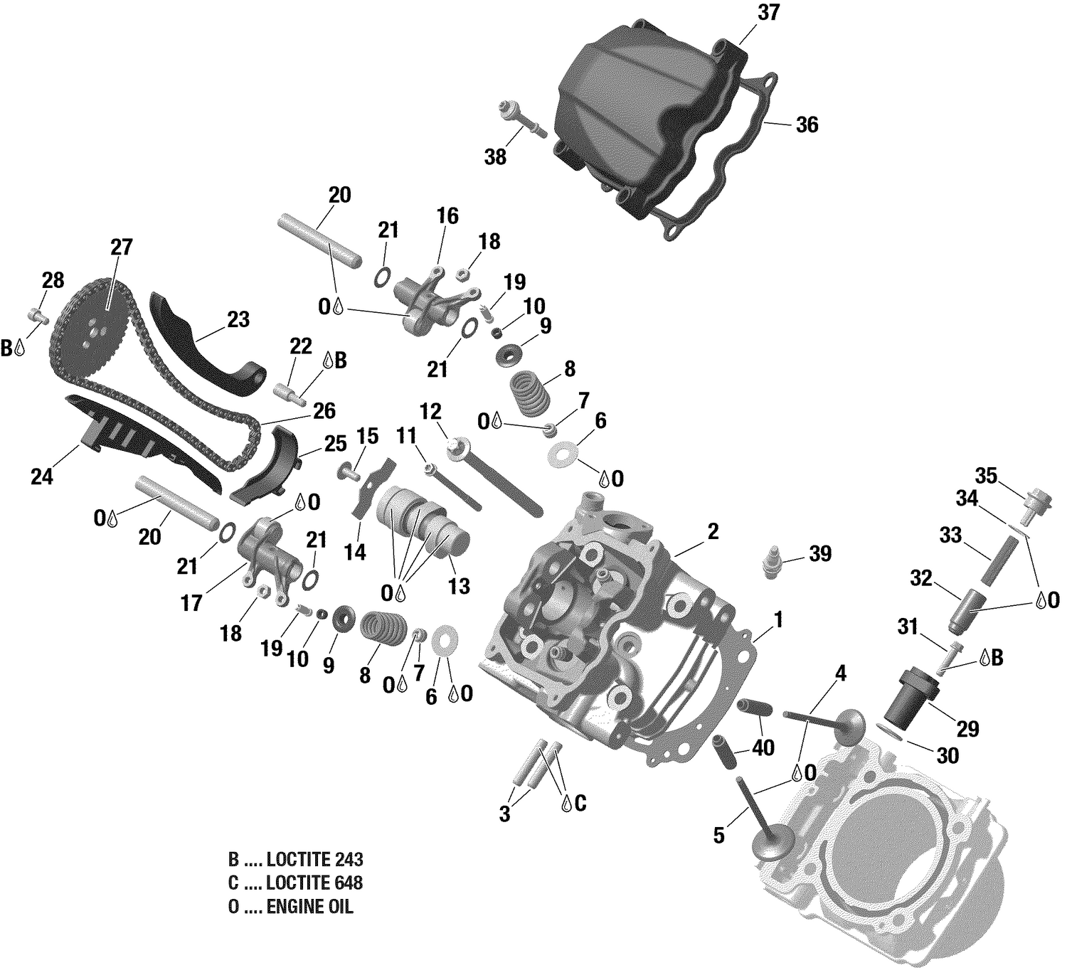 01- Cylinder Head, Front
