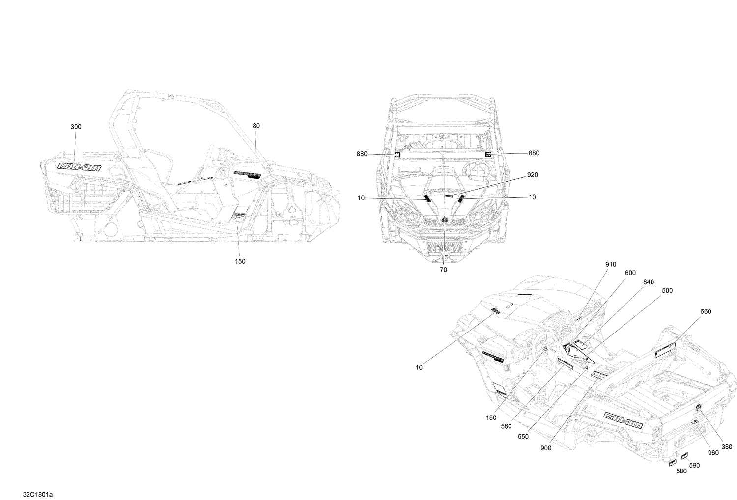 09- Decals Commander Non MAX 800R - Package STD