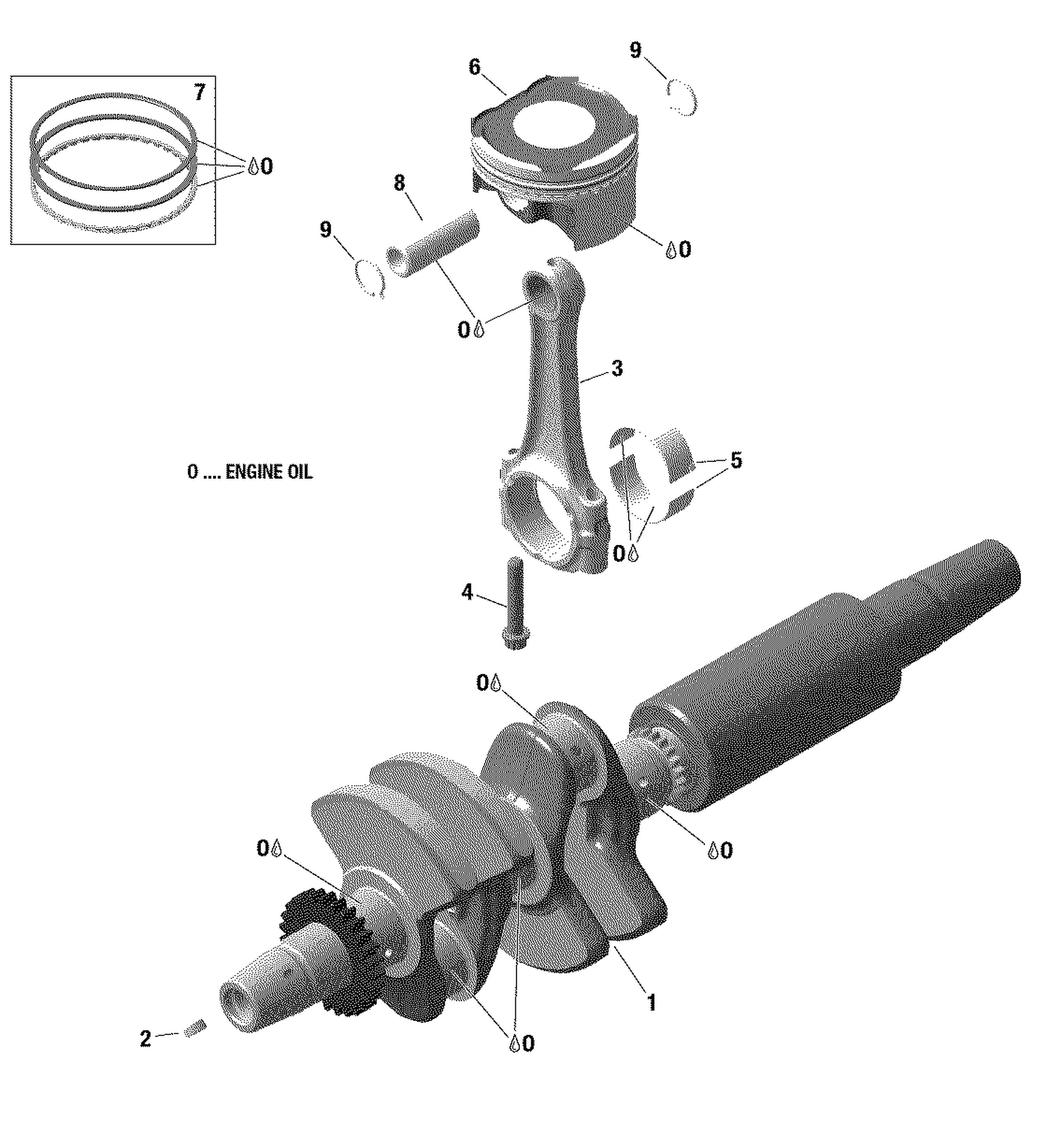 01- Engine - Crankshaft And Pistons - 600 ACE