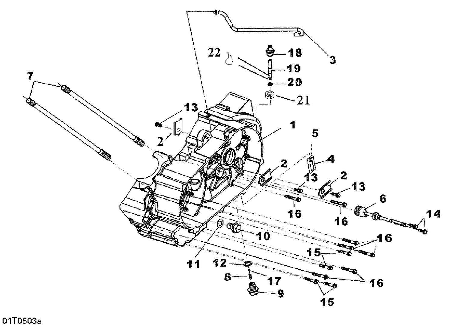 01- Left Crankcase Half
