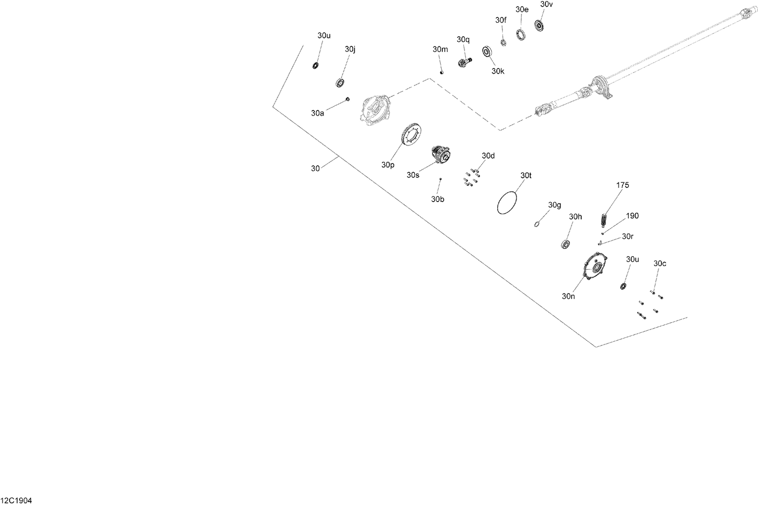07- Front Drive - Differential Parts - Package STD