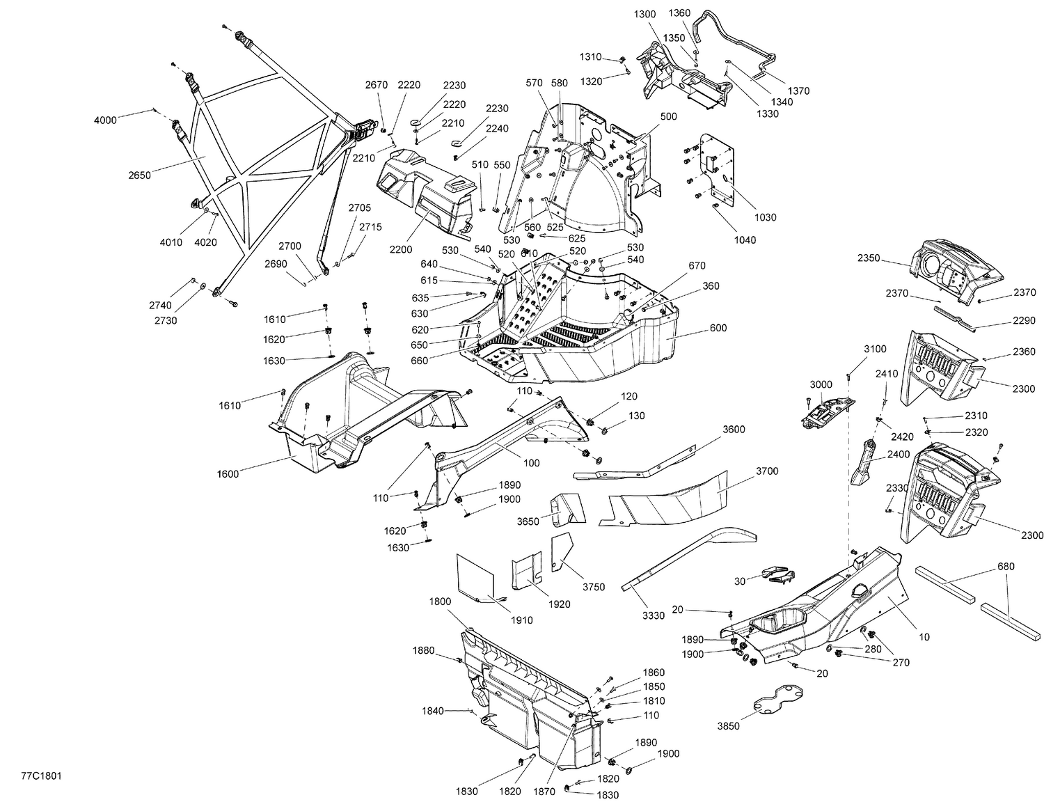 09- Cab Interior Commander Non MAX - Cab